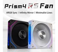 Prisma 4RS ARGB CPU Case Fan 120mm Infinity Mirror Design 5V 3PIN Scheda madre Sincronizzazione illuminazione 4PIN PWM 800-1800RPM Case Cooler Fan
