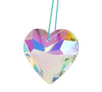 Prisma a Cuore di Cristallo Acchiappasole per Finestre, Cristalli Decorazioni Pendenti Ciondolo Creatore Arcobaleno, Ciondolo Prisma per Finestre, Regali Creatore Arcobaleno per