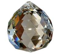 Prisma A Sfera Di Cristallo 20 pezzi di prisma cristallo trasparente, acchiappasole arcobaleno, decorazione for matrimoni, casa, festa nozze, ornamento Per Lampadari A Soffitto(60mm)