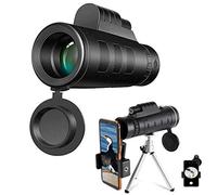 Prisma BAK4 ad alta potenza 40 x 60 e FMC HD monoculare IPX5 impermeabile a bassa luminosità con supporto per smartphone e treppiede, per birdwatching su smartphone, campeggio, paesaggi naturali,
