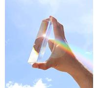 Prisma di Vetro Ottico di Cristallo 10/18cm Prisma Triangolare Strumenti Professionali per l'insegnamento Spettroscopia Fisica Prisma di Luce Fotografia Puntelli