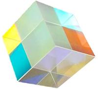 Prisma di vetro ottico/Prisma ottico educativo Cubo Prisma Colore/Multi-Uso Fisica e Decorazione Spettro di Luce Modello Educativo Fotografia Puntelli