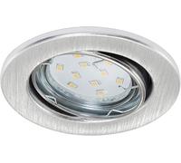 Set 3 Faretti Incasso Moderno Fit Move Metallo Argento 3 Luci Gu10