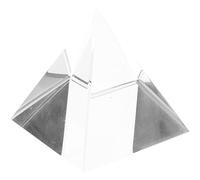 Prisma per Esperimenti Ottici in Vetro Piramidale e Lezioni | Forma Piramidale, Adatto a Tavolo e Cattedra, Supporto per Presentazioni, Oggetto da Scrivania