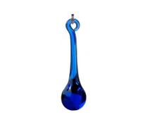 Prisma per lampadario di cristallo, acchiappasole, Prismi di cristallo a goccia pioggia da 5 pezzi, 53 mm, parti prisma for lampadario a ghiacciolo, decorazione cristalli(Blue)