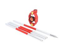 Prisma per Rilevamento Stazione Totale, Mini Prisma Ad Alta Precisione con 4 Poli per, Vetro Ottico K9, ABS, Diametro 25,4 Mm, Costante +17,5 Mm, Ferrovie, Tunnel, Miniere