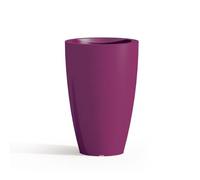 VASO RESINA H50 LUCIDO VIOLA RONDO ARREDO MODERNO LIVING MADE IN ITALY DESIGN