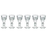 Set 6 Bicchierini per Liquore Ø5x10,5 cm in Vetro VdE Tivoli 1996 Prisma