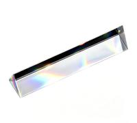 Prisma triangolare in cristallo K9, 20 cm, prisma per spettro della luce solare e effetto arcobaleno, prisma ottico per esperimenti, insegnamento, mediazione scientifica, fotografia