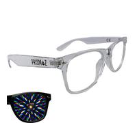 PRISMAZ Occhiali spettrali per fantastici effetti caleidoscopio arcobaleno - Festival Rave Fuochi d'artificio accessorio festa occhiali da diffrazione occhiali arcobaleno (trasparente)