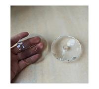 Prismi a disco in cristallo trasparente da 2 pezzi, accessori da 80~100 mm di diametro(80mm)