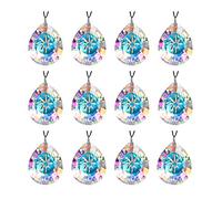 Prismi e caleidoscopi 12 pz Finestra Appesa Cristallo Suncatcher Decorazioni 76mm Lampadario Prismi Parti Home Decor Kit di ottica per aule di scienze