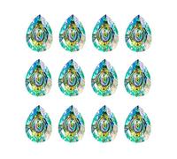 Prismi e caleidoscopi 12 pz Lampada a Sospensione di Cristallo Prismi Parti Lampadario Gocce Pendenti 76mm Home Decor Kit di ottica per aule di scienze