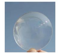 Prismi e caleidoscopi 1PCS 140 millimetri Rotondo di Plastica Lente di Fresnel di Condensazione Lunghezza 100 120 220 millimetri Lente di Ingrandimento Concentratore LED Lente Kit di ottica per aule d