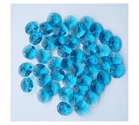Prismi e caleidoscopi 20 pz 14mm Cristallo Ottagonale Perline Lampadario Prisma Parti Accessori Kit di ottica per aule di scienze (Color : Sky blue, Size : Beads with rings)