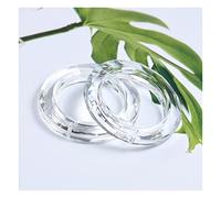 Prismi e caleidoscopi 2PCS 50MM Clear Ring Circle Cristalli Pendenti Lampadario Cristalli Prismi Accessori Kit di ottica per aule di scienze