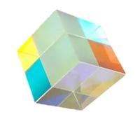 Prismi e caleidoscopi 5 * 5 * 5mm Prisma a colori Cubo di luce a sei facce Fotografia Scienza ottica Kit di ottica per aule di scienze