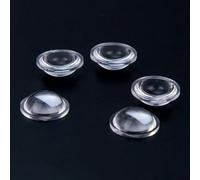 Prismi e caleidoscopi 5 PZ 10 14mm Lente Convessa Acrilico LED Torcia Lenti Lunghezza 12mm Convessa Messa A Fuoco Lente Proiettore FAI DA TE Kit di ottica per aule di scienze (Size : D10H4.5F7)