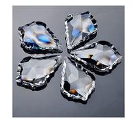 Prismi e caleidoscopi 5pcs/lot 50mm Maple Leaf Clear Crystal Chandelier Part Pendenti Decor Kit di ottica per aule di scienze