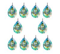 Prismi e caleidoscopi Confezione da 10 prismi di cristallo da 76 mm a colori for parti di lampadari for la casa Kit di ottica per aule di scienze