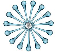 Prismi e caleidoscopi Lampadario Azzurro Cristalli Prismi Decorazioni for Finestre 80 MM Confezione Da 10 Pezzi Kit di ottica per aule di scienze (Color : Sky Blue)