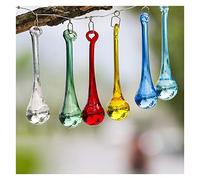 Prismi e caleidoscopi Lampadario Azzurro Cristalli Prismi Decorazioni for Finestre 80 MM Confezione Da 10 Pezzi Kit di ottica per aule di scienze (Color : Multi color)