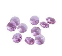 Prismi e caleidoscopi Perline ottagonali da 14 mm 100 pezzi/1000 pezzi Materiale accessori for finestre Prismi di cristallo Kit di ottica per aule di scienze (Color : 2 Holes, Size : 100pcs)