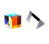 Prismi e caleidoscopi Set di esperimenti ottici con prisma triangolare for vedere l'attrezzatura sperimentale con lenti convesse e concave Kit di ottica per aule di scienze (Color : B)