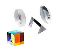 Prismi e caleidoscopi Set di esperimenti ottici con prisma triangolare for vedere l'attrezzatura sperimentale con lenti convesse e concave Kit di ottica per aule di scienze (Color : A)