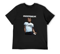 Prison Break T-Bag Mens Funny Man Clothing Summer Printed Tops Cottons Hipster Designer Tshirt Top Sweatshirt Short Sleeve Black M