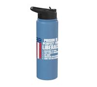 Prison is Perfect for Liberals Graphic Stainless Steel Insulated Water Bottle