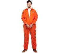 prisoner overalls fancy dress costume for men