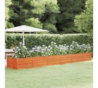 prissent Letto Rialzato da Giardino Growing Furniture Fioriera in Metallo Fioriera da Giardino Fioriera Rettangolare Outdoor Furniture Fioriera da Esterno Ruggine 480x80x45 cm Acciaio corten