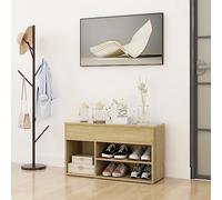 prissent Scarpiera 80x30x45 cm Panca Portascarpe Scarpiera Ingresso Chiusa Mobiletto Porta Scarpe Scarpiera Bassa Da Ingresso Scarpiera Armadio Rovere Sonoma