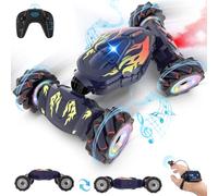 Pristar Macchina Telecomandata Auto RC Stunt Car con Luce e Spray con la Mano, Macchine Telecomandate 2.4 GHz 360° Rotazione Auto Telecomandata Macchine Telecomandate Regalo per Bambini 6 8 9 10 Anni