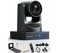 Prisual Telecamera PTZ NDI con zoom ottico 20x Full HD 60P con rete USB3.0 HDMI PTZ Camera per servizi religiosi educazione di culto Supporto PoE