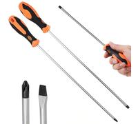 PRITOK 2 cacciaviti Lang: cacciavite Phillips e cacciavite piatto, cacciavite magnetico in acciaio al cromo vanadio con manici antiscivolo per macchina da cucire, utensili manuali fai da te