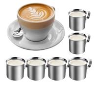 PRITOK 6 bricco per latte in acciaio inox: 30 ml, piccole brocche per latte e sushi e caffè