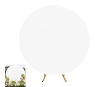 PRITOK Bianco puro Rotondo Sfondo: arco di copertura di sfondo diametro 2 m, pieghevole bianco copertura di sfondo per neonati, fotografia, oggetto di scena (No Stand)