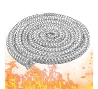 PRITOK Lunghezza 2,5 m di filo di tenuta: filo di tenuta per forno, diametro 22 mm, in fibra di vetro, ignifugo, per stufa, guarnizione per forno (bianco)