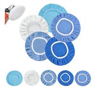 PRITOK Set di 10 cappucci per lucidatura, disco lucidante da 230 - 250 mm, set di cappe per lucidare auto, mobili, vetro, pulizia e lucidatura del pavimento