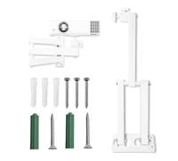 PRITOK Supporto per proiettore a parete: supporto proiettore girevole a 360°, adatto per proiettore/staffa di sorveglianza con interfaccia a vite da 1/4", braccio articolato