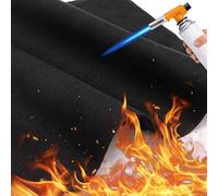 PRITOK Tappetino ignifugo, resistente al calore: 2 pezzi da 5 mm, resistente al calore fino a 1000 °C, in feltro di carbonio per una sicurezza antincendio