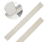 PRITOK Tappetino scolapiatti sottile, 70 x 5 x 0,5 cm, in silicone, lungo scolapiatti, sottile, tappetino lungo in silicone, per stoviglie, tazze, bottiglie (crema, 70 cm)