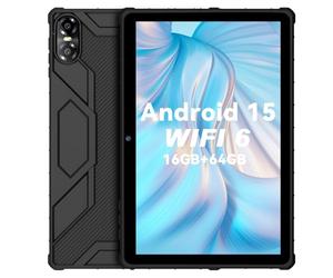 PRITOM 10 pollici Android 15 Tablet PC con 16 GB RAM 64 GB ROM, 1024 GB Expand, Octa core, 5G WiFi, doppia fotocamera, Bluetooth, tablet da 10" con custodia protettiva