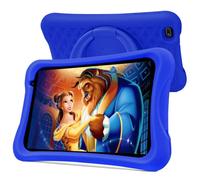 PRITOM Android 10, tablet da 8 pollici, controllo bambini, app per bambini, processore quad-core, 2 GB di RAM, 32 GB ROM, schermo HD IPS, doppia telecamera retromarcia, con custodia per tablet per