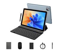 PRITOM Tablet Android 14 da 10,1 pollici, 8 GB (4+4 Espandi) RAM + 128 GB ROM, Octa Core, WiFi 5G, con tastiera, mouse, custodia TABLET PC PLUS SETS