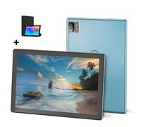 PRITOM Tablet Android da 10,1 pollici 3 GB RAM 64 GB ROM Processore Quad Core WiFi 6 Schermo HD IPS Telecamera posteriore da 8,0 MP Light Blue with Case