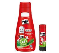 Pritt Colla Multiuso, Colla liquida ad Asciugatura Rapida di Facile Applicazione per la Scuola e Il Tempo Libero, Set con 100 g di Colla Artigianale e 11 g di Colla Stick Stick