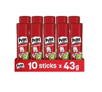 Pritt Colla Stick 10 x 43g Colla per bambini sicura e affidabile Adesivo per